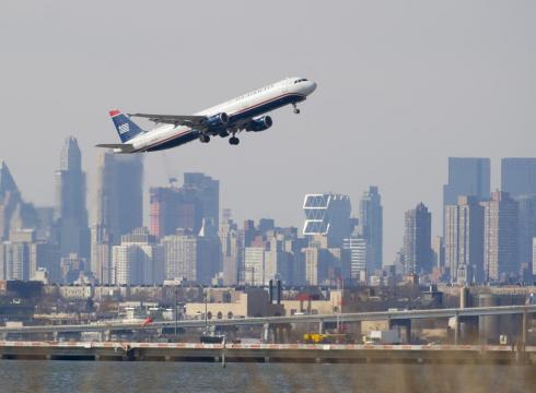 Airplane Over NEw York